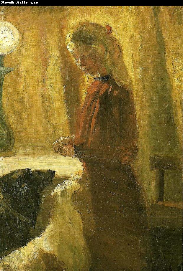 Anna Ancher hundene fodres